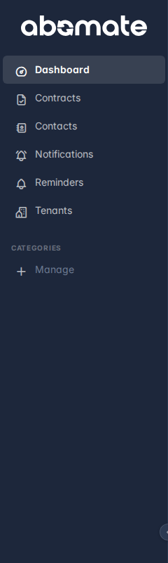 Abomate – Sidebar Navigation